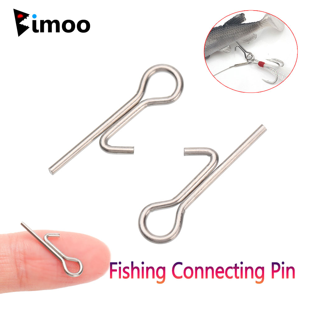 Fishing Equipment Cheap - 50/100 Stück Angelköder-Stinger-Haken-Verbindungsstifte, Nadel-Fixier-Verschluss, Assist-Haken für
