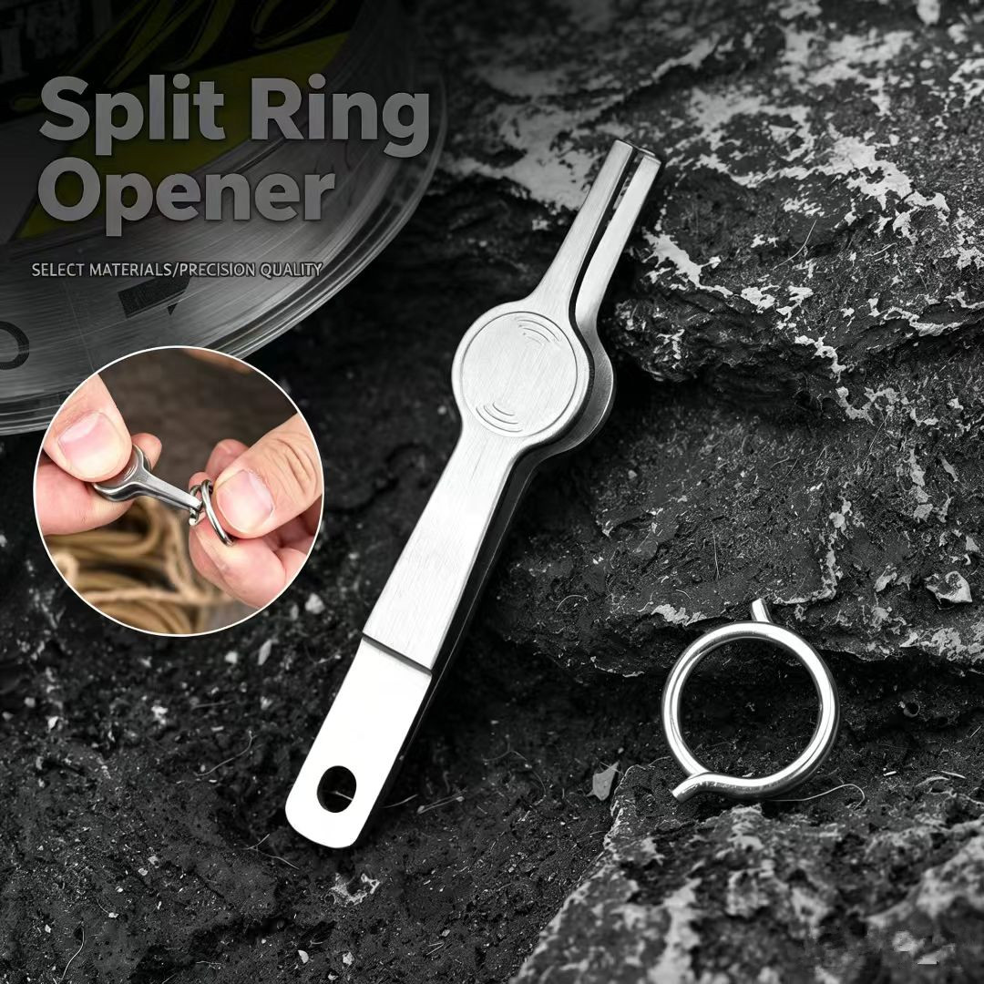 Fishing Equipment Cheap - Splitring-Öffner Angelwerkzeug, Splitringzange aus Edelstahl, Angelzubehör